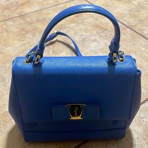 Salvatore Ferragamo Blue Bow Mini